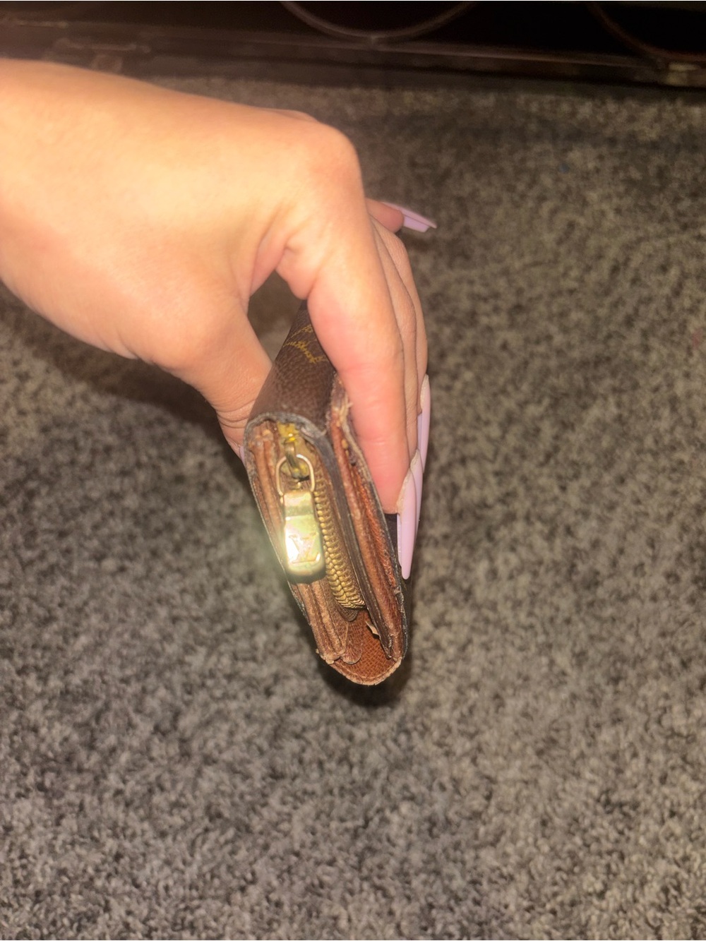 Louis Vuitton Monogram Compact Wallet in Brown and Gold Trim - Picture 7 of 7